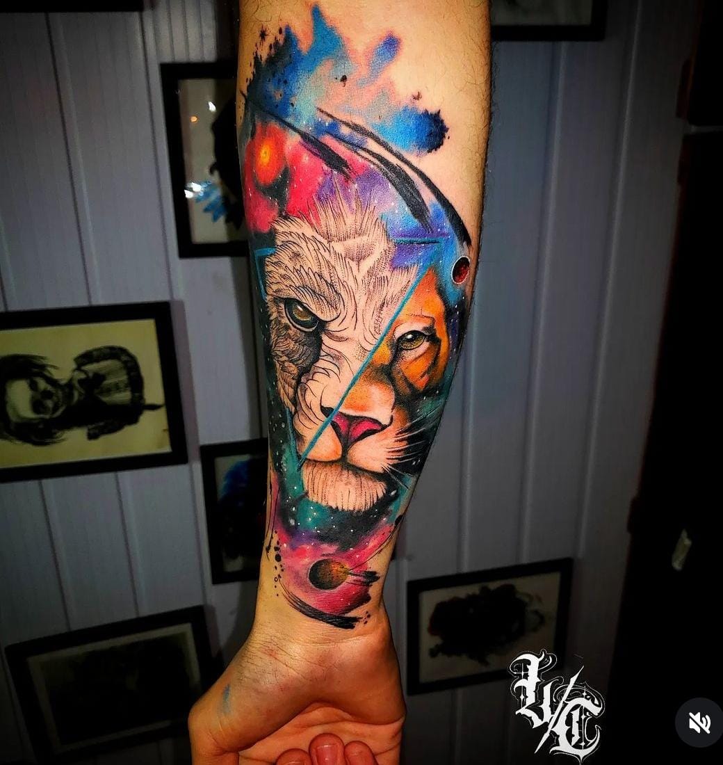 Tatuagem estilo Aquarela